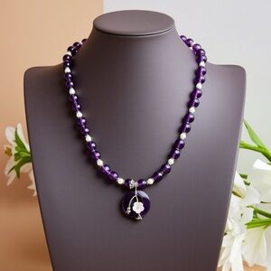 Handmade Amethyst necklace